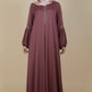 Rose Taupe Embroidered Abaya