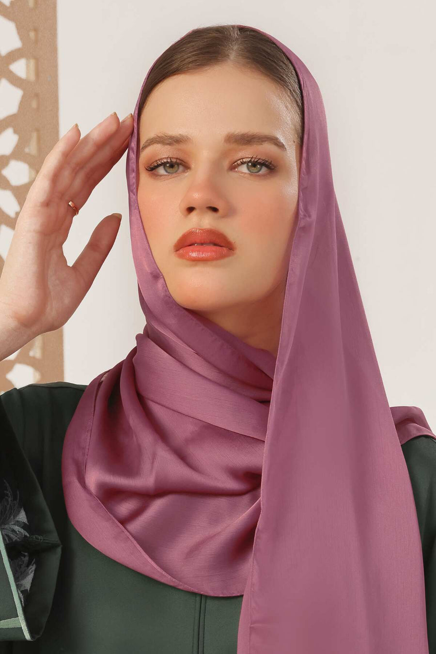 Rose Vale Crinkle Silk Hijab