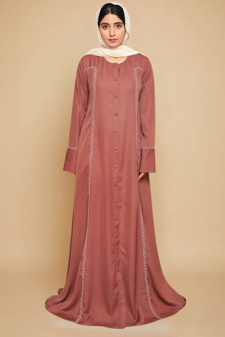Rose Vale Embroidered Abaya