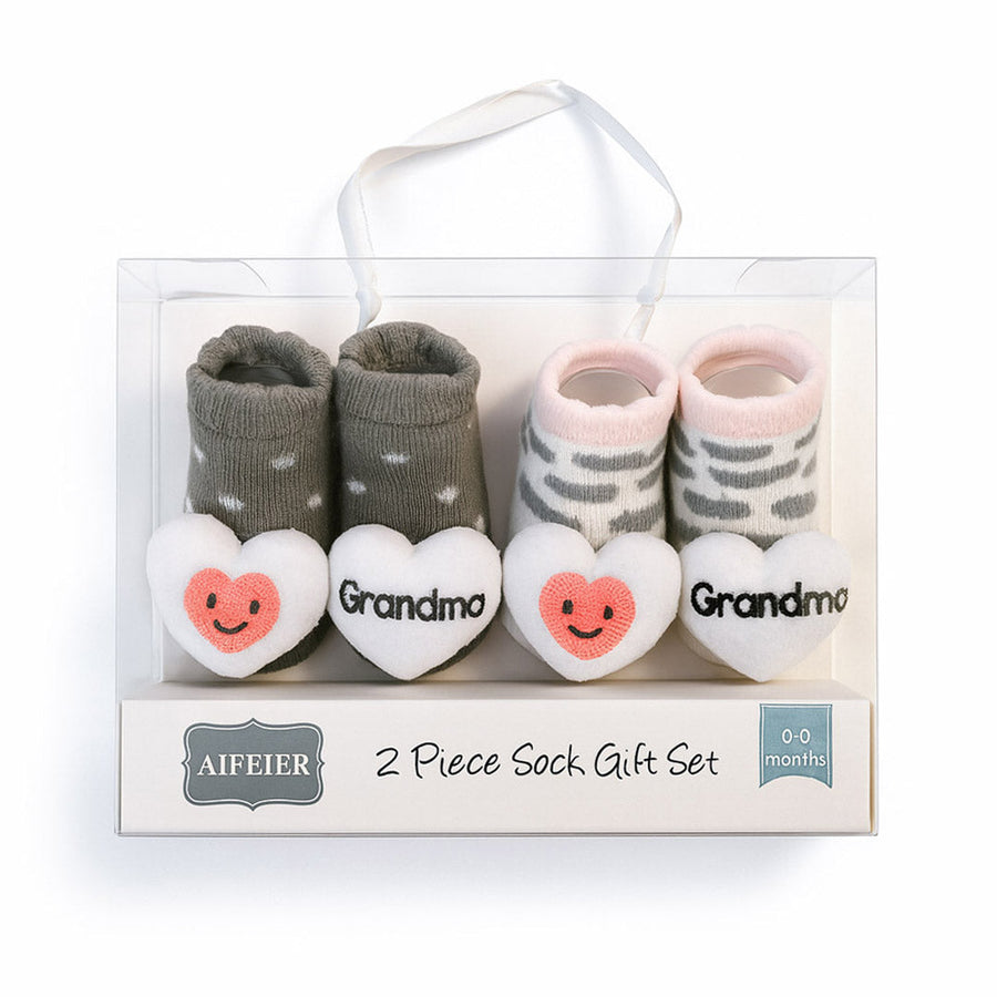 Love Grandma 2 Piece Socks Gift Set