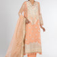 Stitched Peach Embroidered Shirt