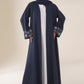 Seashell Embroidered White Abaya