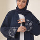 Seashell Embroidered Tuna Abaya