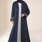 Seashell Embroidered Tuna Abaya