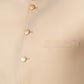 Light Beige Kurta Shalwar with Pick-Stitch Matching Waistcoat - Men