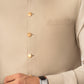 Light Beige Kurta Shalwar with Pick-Stitch Matching Waistcoat - Men