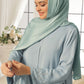 Sky Blue Beaded Abaya