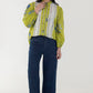 Stitched Green Basic Printed Shirt