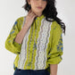 Stitched Green Basic Printed Shirt