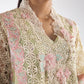 Stitched Embroidered Organza Suit