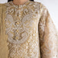 Stitched Embroidered Cotton Slub Suit