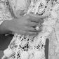 Stitched Luxury Off White Cutwork Shirt + Shalwar