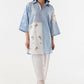 Stitched Lawn Embroidered Boxy Shirt