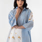 Stitched Lawn Embroidered Boxy Shirt