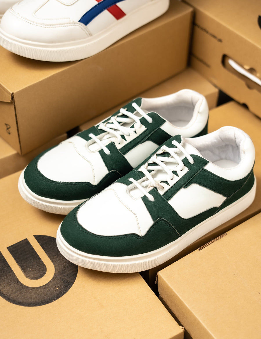 Green Suede Sneakers