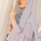 Swirls Embroidered Lilac Abaya