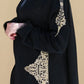 Taffeta Gold Embroidered Abaya