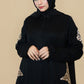 Taffeta Gold Embroidered Abaya