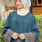 Teal Blue Kimono Abaya