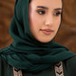 Teal Green Georgette Hijab