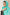 Turquoise Crinkle Silk Hijab