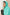 Turquoise Crinkle Silk Hijab