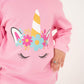 GIRLS PINK FLEECE SWEATSHIRT
