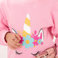 GIRLS PINK FLEECE SWEATSHIRT