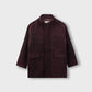 Boys Burgundy Felt Coat