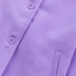 Girls Purple Hooded Felt Coat
