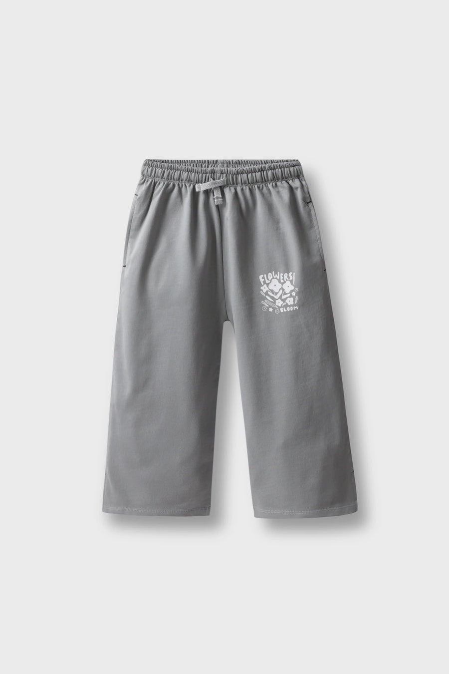 Grey Blooming Trousers
