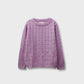 Girls Lilac Acrylic Sweater