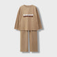 Beige Dance Jersey Co-ord Set