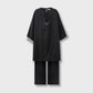 Black Chikankari Suit Set - 3pc