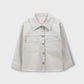 Girls Beige Tone Twill Jacket