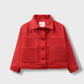 Girls Ember Red Felt Jacket