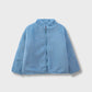 Girls Blue Frosty Fleece Jacket