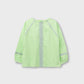 Green Embroidered Gathered Top