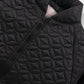 Girls Coal Black Quilted Jacket