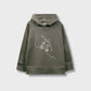 Boys Olive Skater Vibe Fleece Hoodie