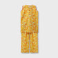 Girls Yellow Printed Cotton Kurta Set