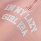 Girls Peach Fleece Mock Neck