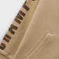 Boys Beige & Brown Fleece Hoodie