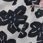 White & Black Printed Cotton Top