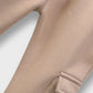 Girls Beige Fleece Bell-Bottom Trouser