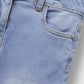 Girls Light Wash Wide Denim