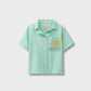 Cool Mint Muslin Embroidered Top