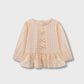 Yellow Checkered Peplum Cotton Top