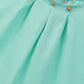Sea Green Cotton Baby Dress Set