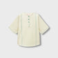 Soft Beige Pintex Cotton Top